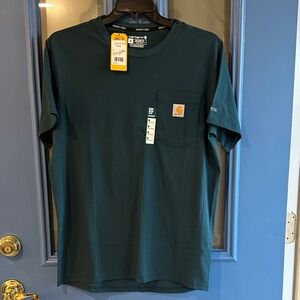 Carhartt Men's Teal Short Sleeve Pocket Tee NWT